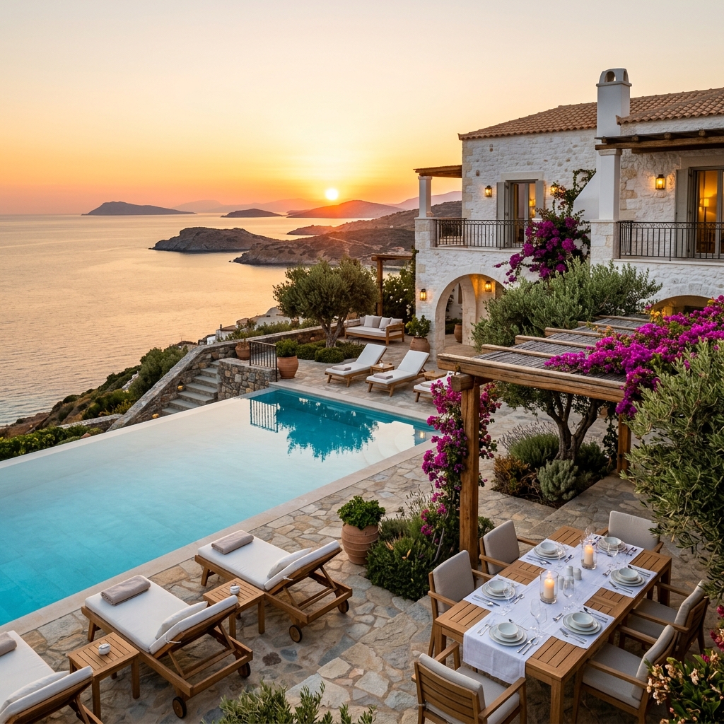 Ege kıyılarında lüks villa konaklama